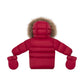 ELLABEE RASBERRY FUR TRIM PUFFER COAT