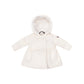 ELLABEE IVORY FLARED BUTTON COAT