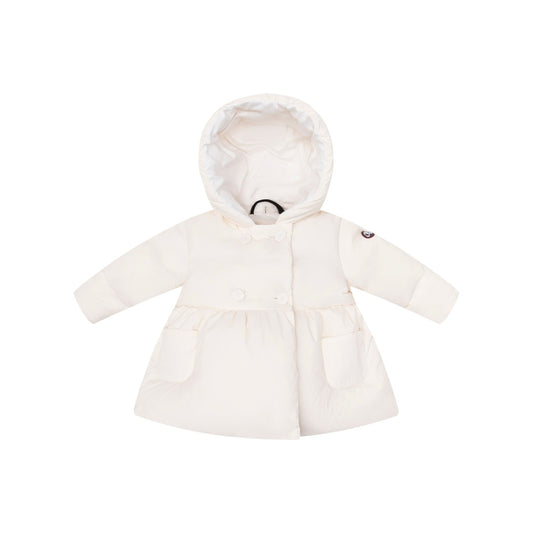 ELLABEE IVORY FLARED BUTTON COAT