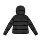 ELLABEE BLACK ZIPPER PUFFER COAT