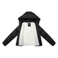 ELLABEE BLACK ZIPPER PUFFER COAT