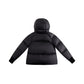 ELLABEE BLACK KNIT TRIM PUFFER COAT
