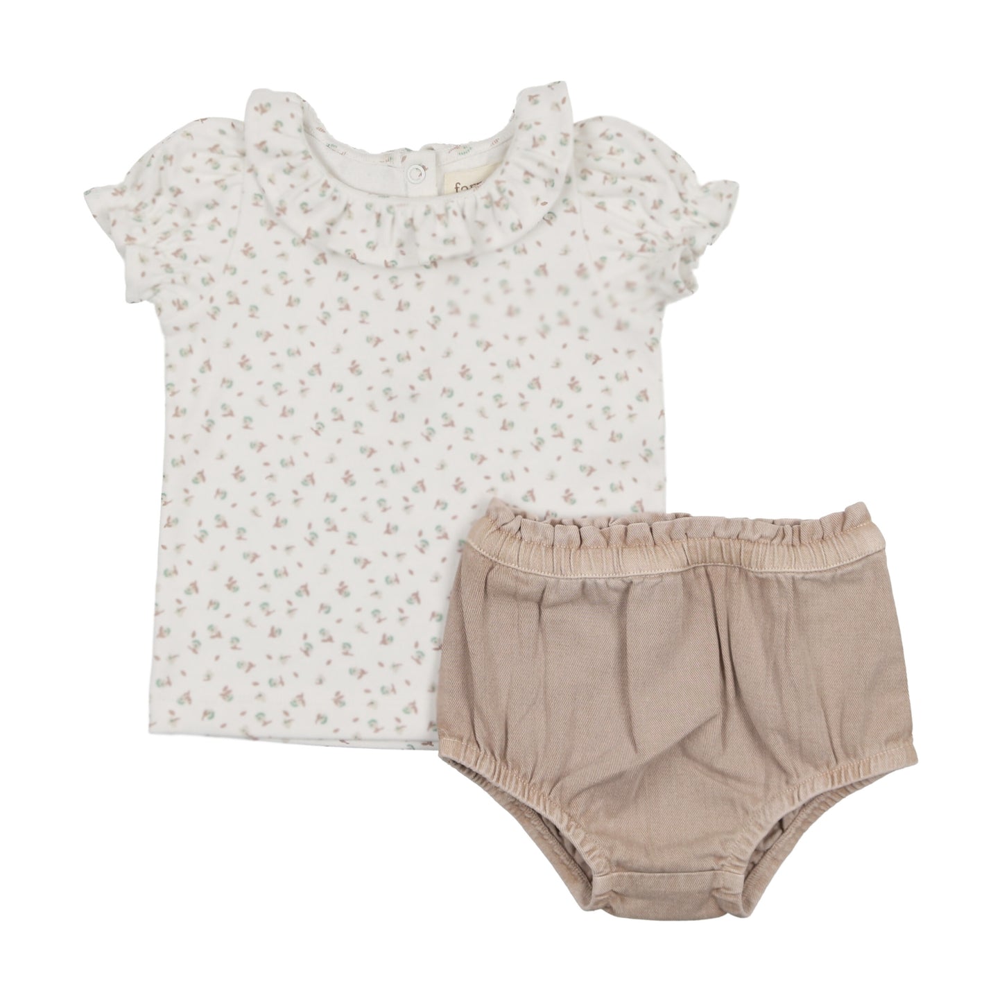 FARREN + ME PINK DENIM WASH BLOOMER SET