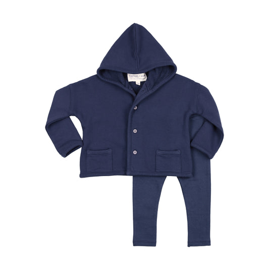 FARREN + ME BLUE WASHED CARDIGAN SET