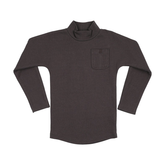 FARREN + ME BLACK WASHED DOLMAN TURTLENECK