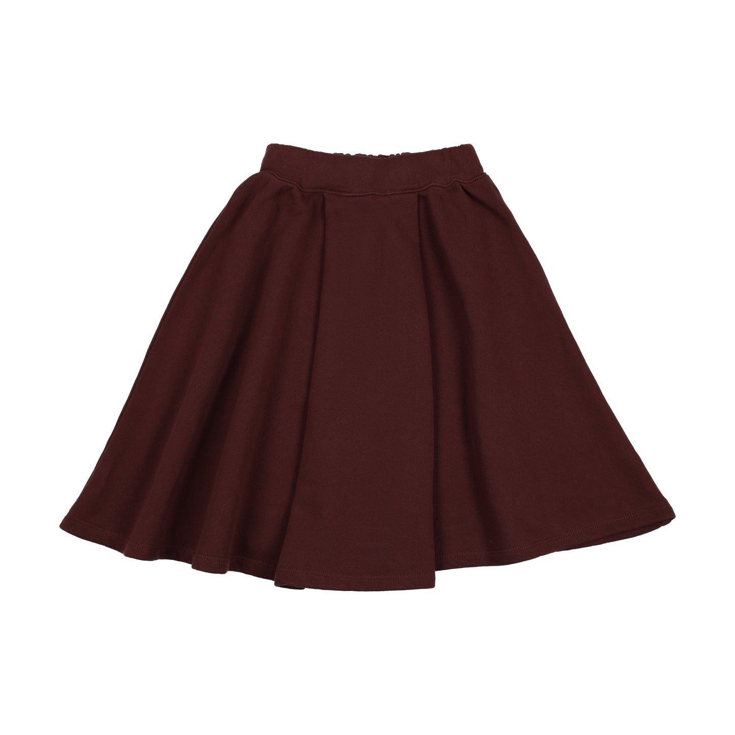 FARREN + ME BURGUNDY WASHED GATHERED SKIRT
