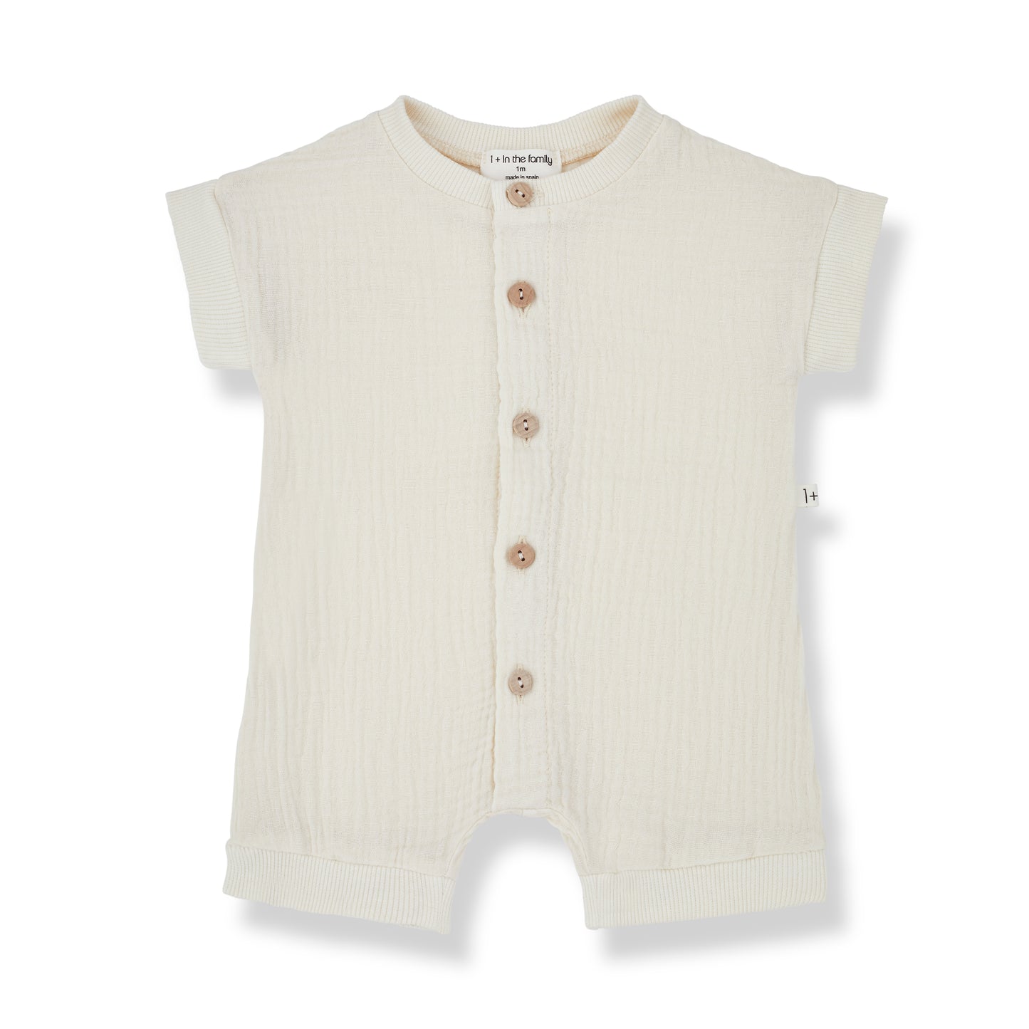 1 + IN THE FAMILY IVORY BUTTON JUMPSUIT