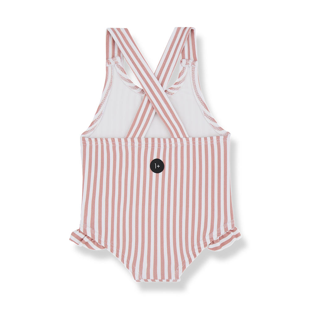 1 + IN THE FAMILY RUST STRIPED SWIMSUIT