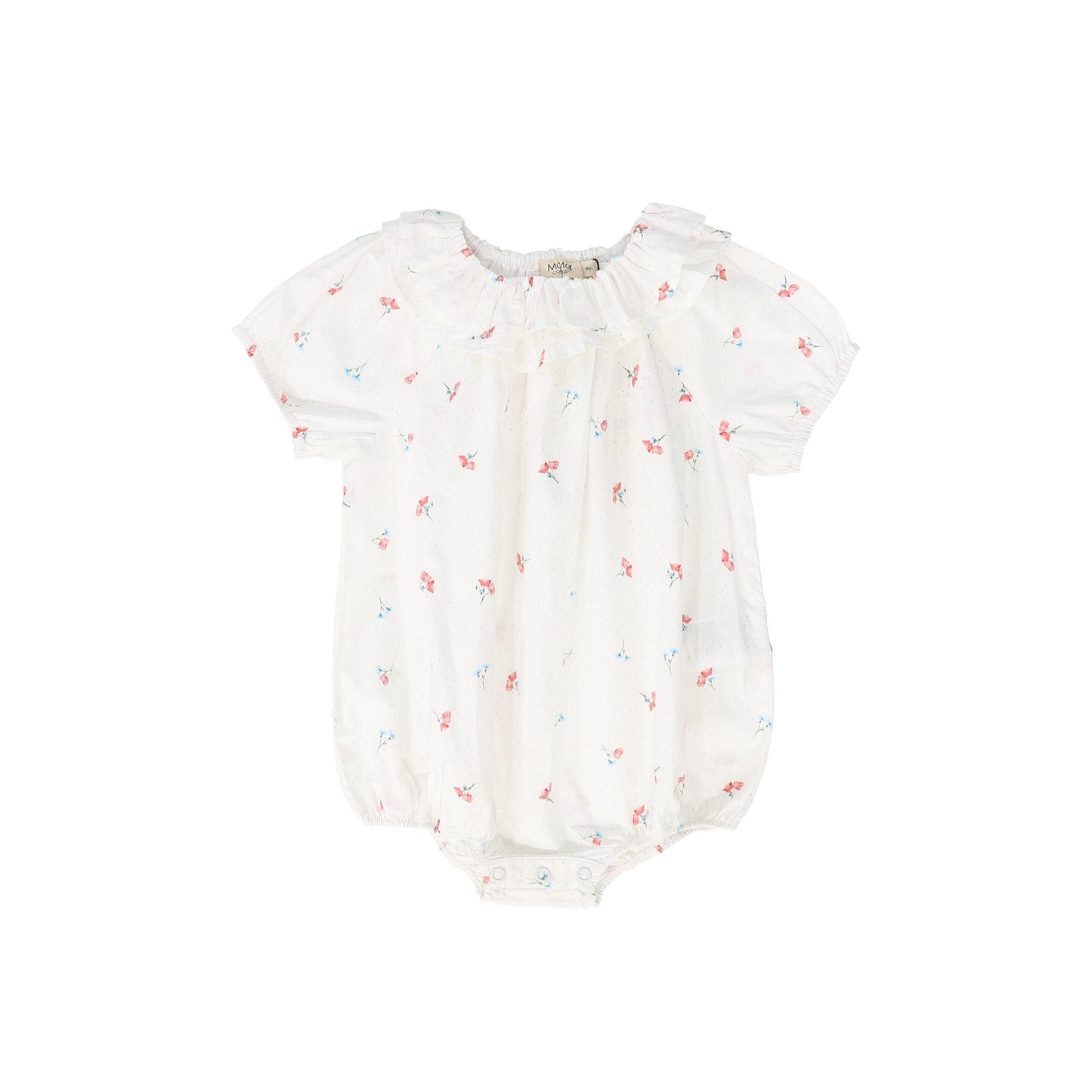 MARMAR COPENHAGEN WHITE TINY FLORAL PRINT ROMPER