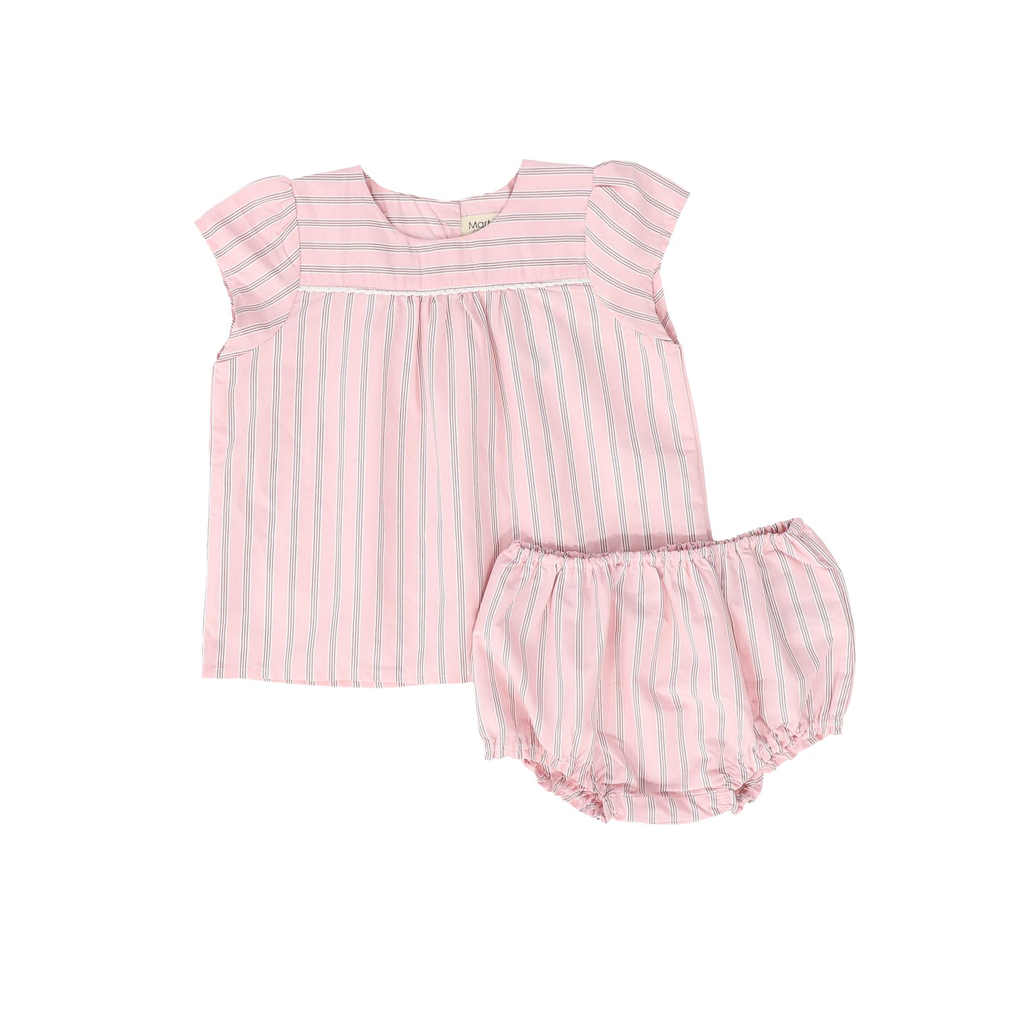 MARMAR COPENHAGEN PINK STRIPE BLOOMER SET