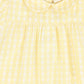 FLOSS PALE YELLOW GINGHAM COLLAR DRESS