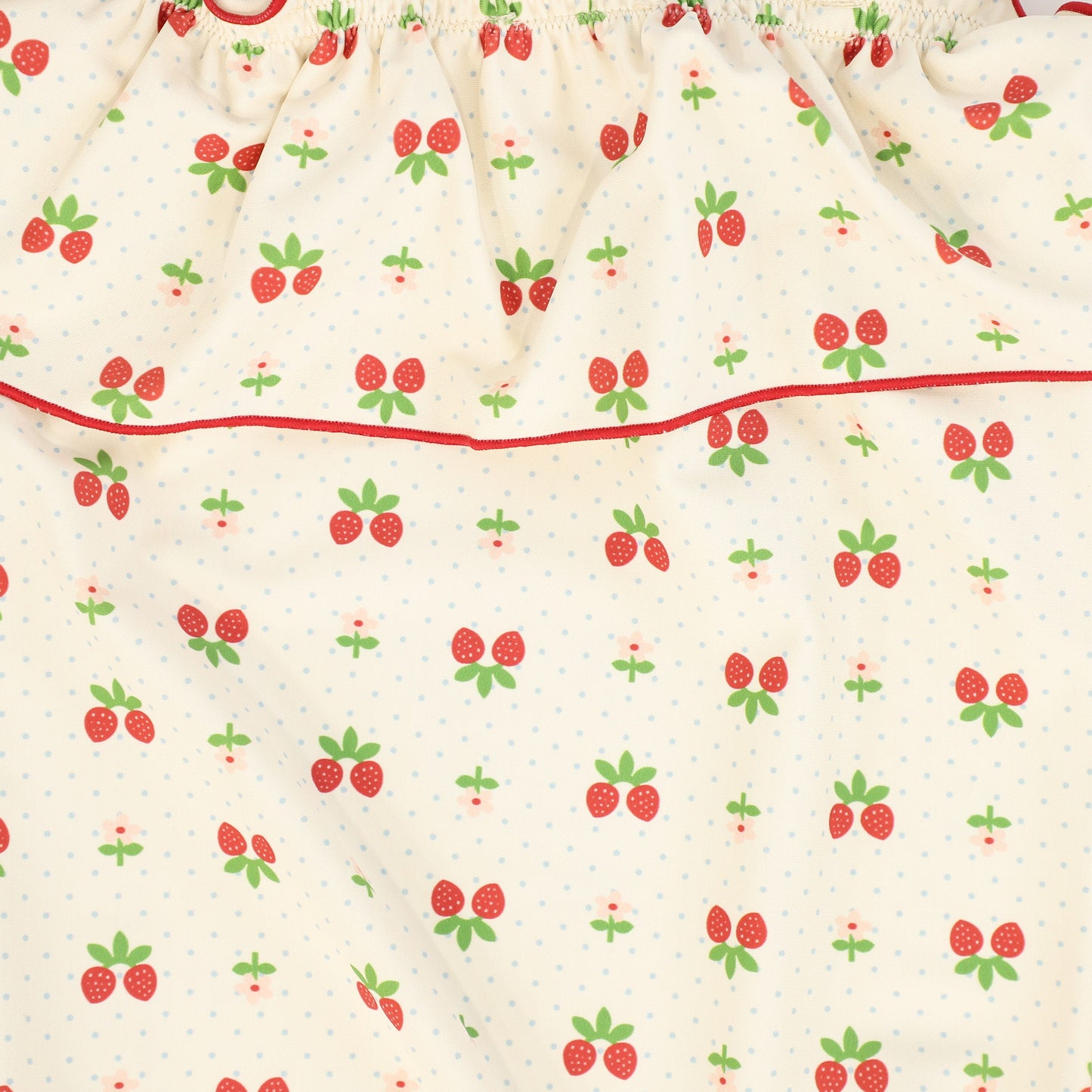 FLOSS CREAM STRAWBERRY PRINT SWIMSUIT