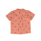 FLOSS RED CHECKED STRAWBERRY EMBROIDERED SHIRT