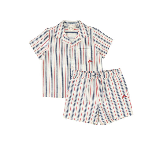 FLOSS NAVY/RED STRIPED SET