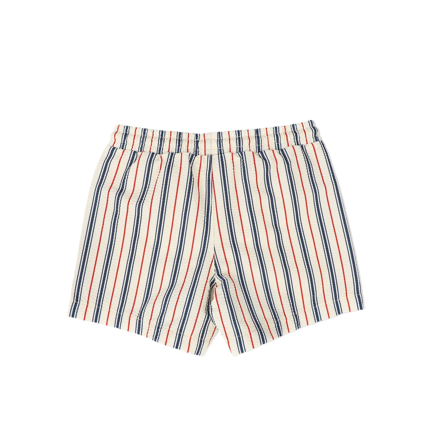 FLOSS CREAM/NAVY SWIM TRUNKS