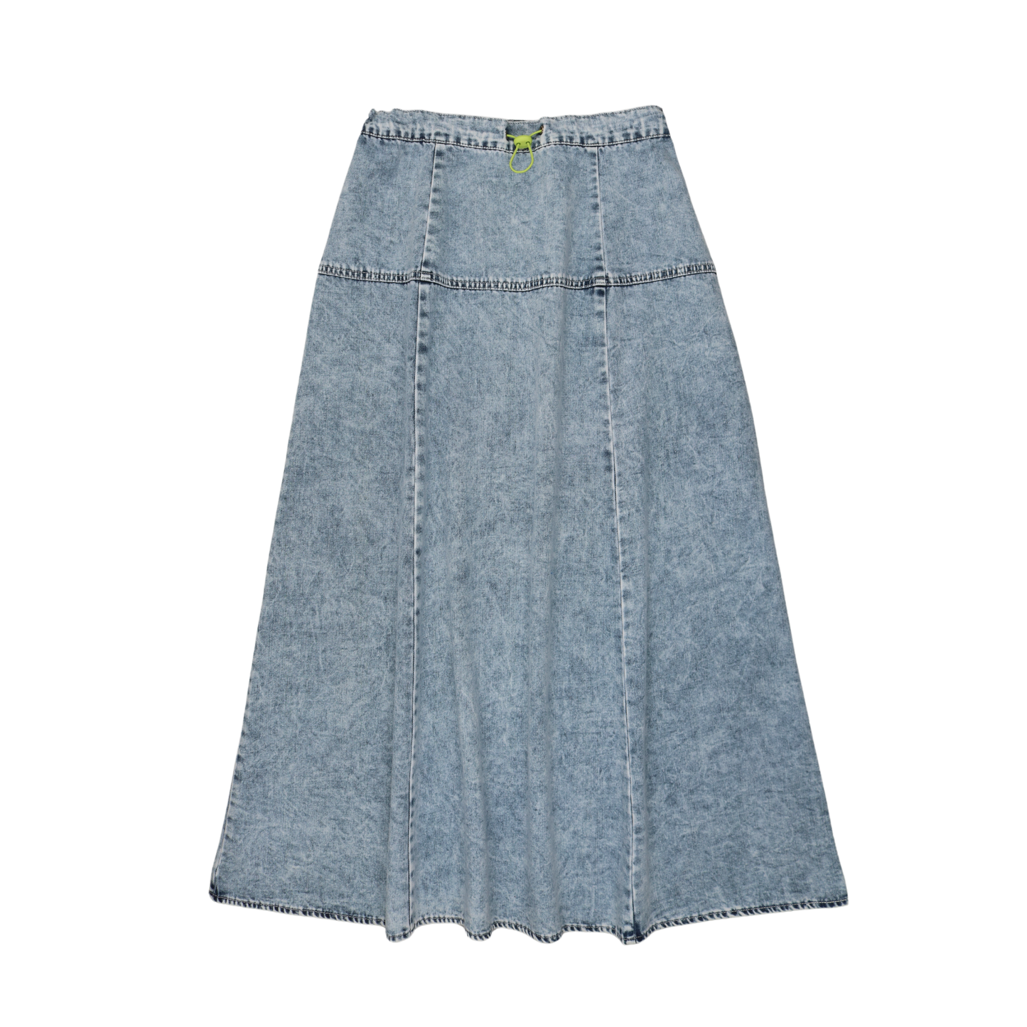 FROO STYLE BLUE DENIM WASH PANEL SKIRT