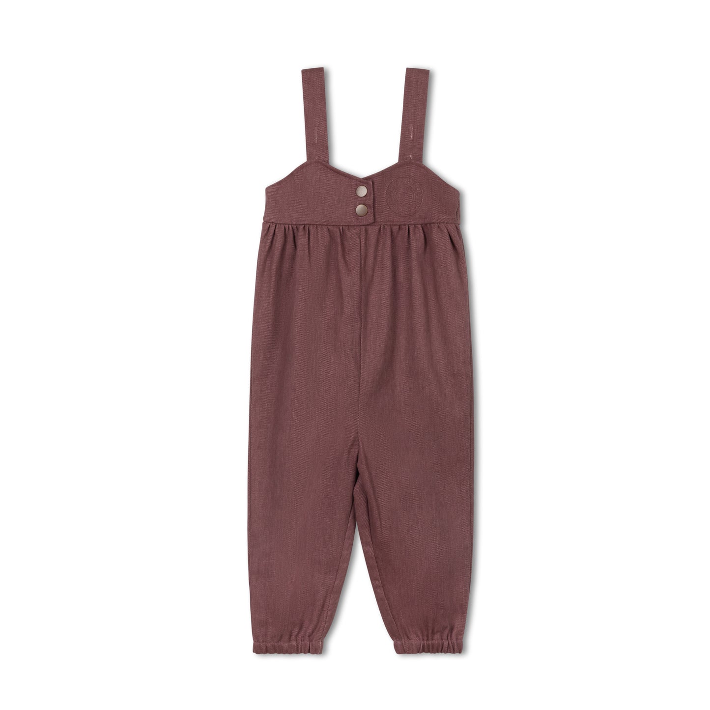 FROO STYLE  BURGUNDY BUTTON OVERALLS