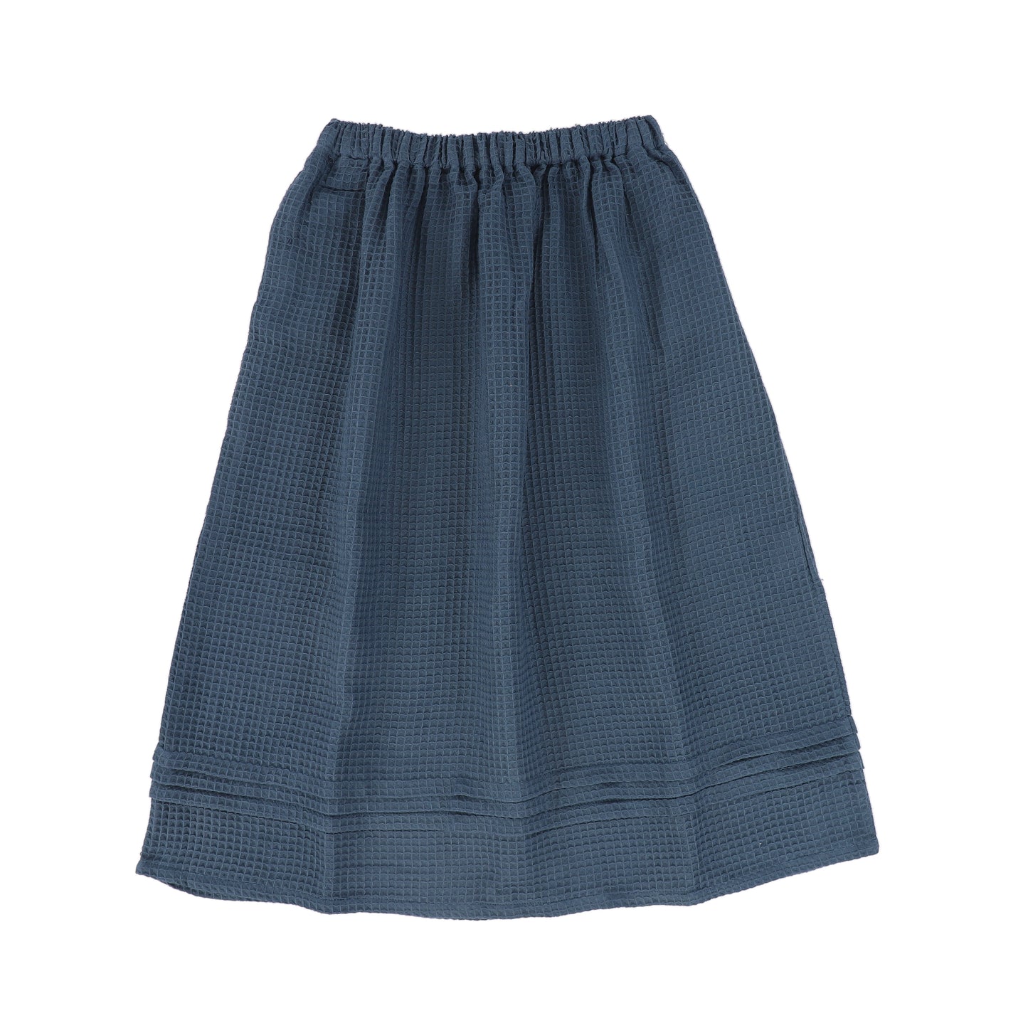 BELLE CHIARA BLUE WAFFLE DESIGN SKIRT [FINAL SALE]