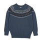 ANALOGIE BLUE HEIRLOOM KNIT SWEATER
