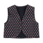 ANALOGIE NAVY HOME GARDEN CONTRAST TRIM VEST