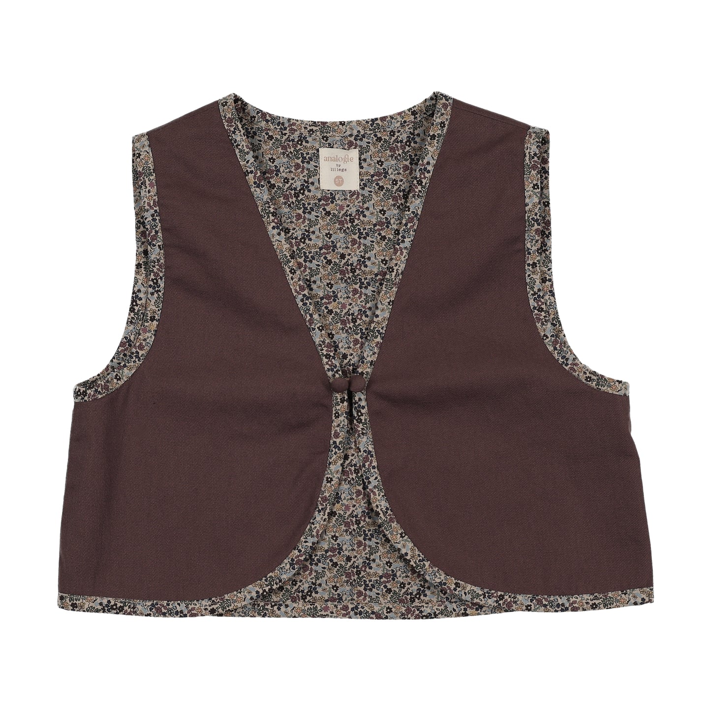 ANALOGIE VINTAGE PURPLE CONTRAST TRIM VEST