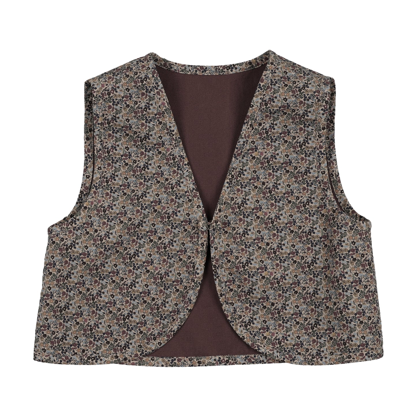 ANALOGIE VINTAGE PURPLE CONTRAST TRIM VEST