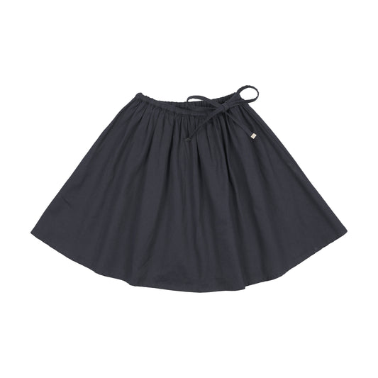 ANALOGIE NAVY HOME GARDEN TIE WAIST CIRCLE SKIRT