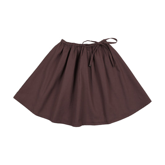ANALOGIE VINTAGE PURPLE TIE WAIST SKIRT
