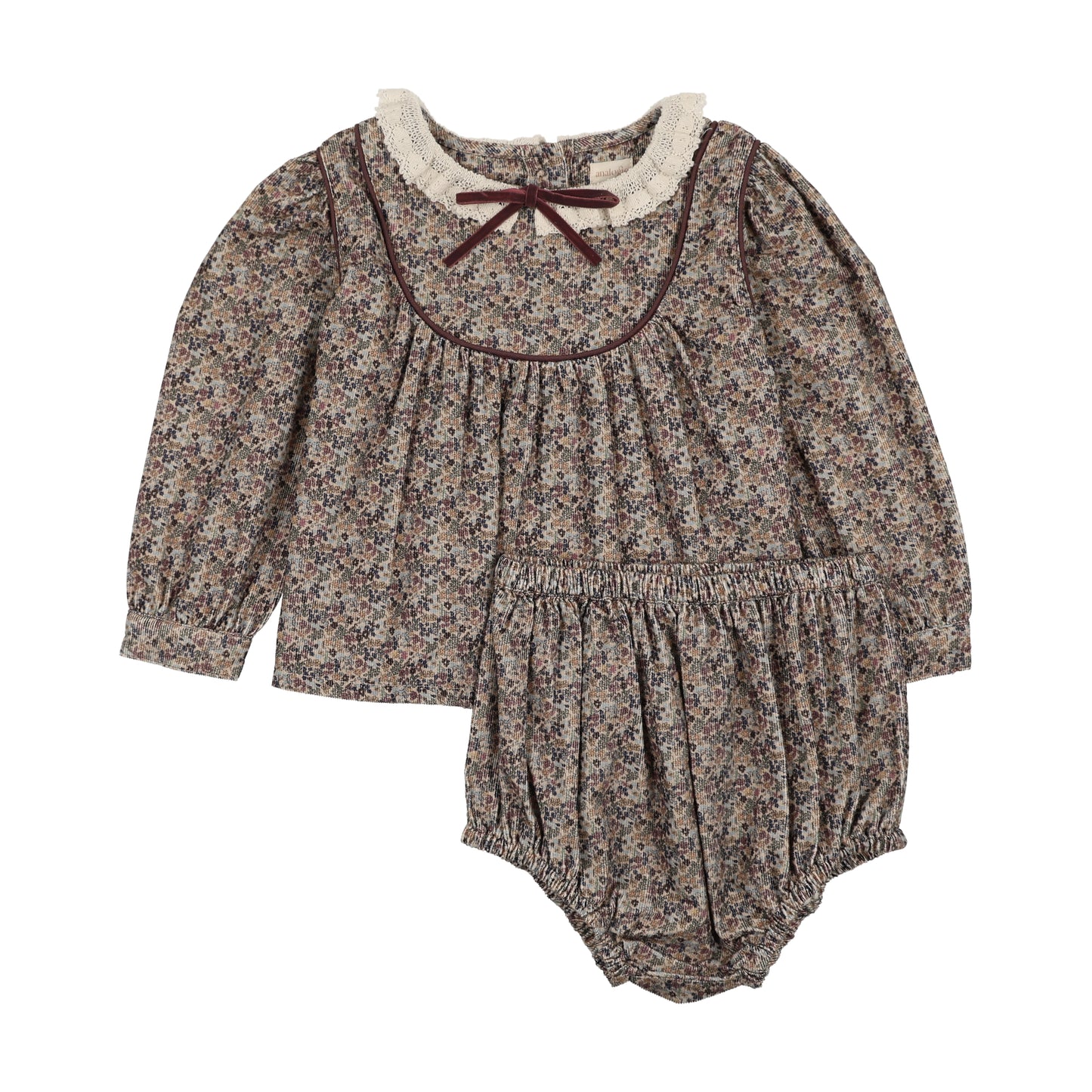 ANALOGIE OXFORD TAN PRIN HOME GARDEN TODDLER GIRLS SET