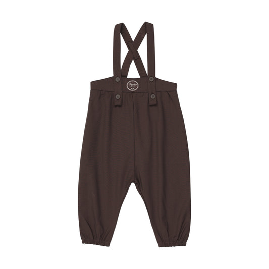 ANALOGIE CHOCOLATE BROWN PLAID EDITION BOYS LONG ROMPER