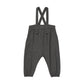ANALOGIE MID GREY PLAID EDITION BOYS LONG ROMPER
