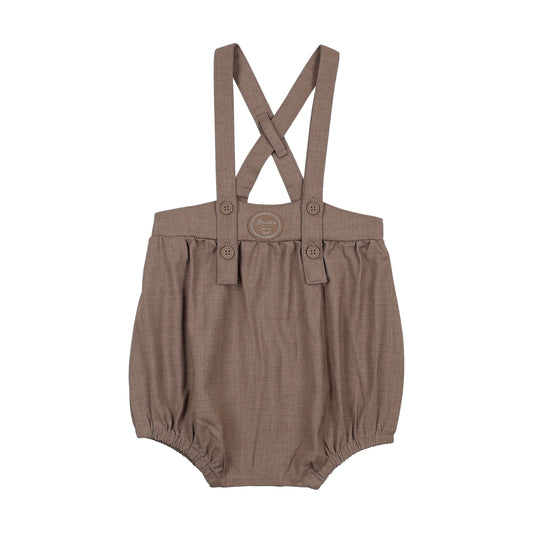 ANALOGIE OATMEAL PLAID EDITION BOYS ROMPER