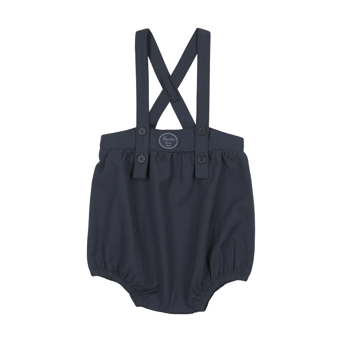 ANALOGIE NAVY PLAID EDITION BOYS ROMPER