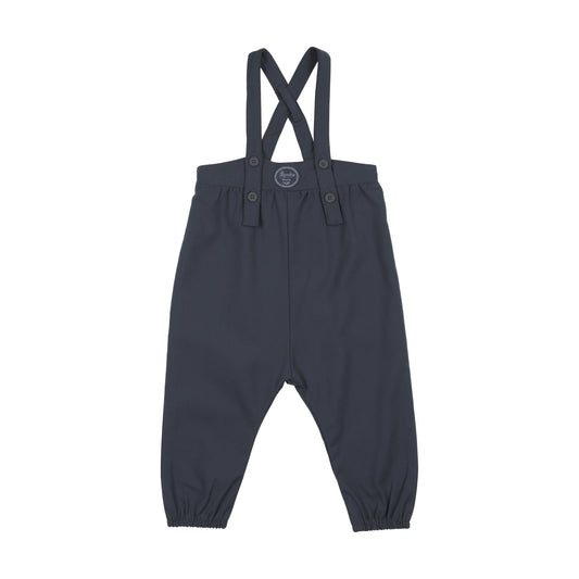 ANALOGIE NAVY PLAID EDITION BOYS LONG ROMPER