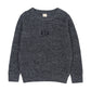 ANALOGIE NAVY MARLED CHUNKY KNIT SWEATER
