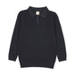 ANALOGIE NAVY RIBBED KNIT POLO