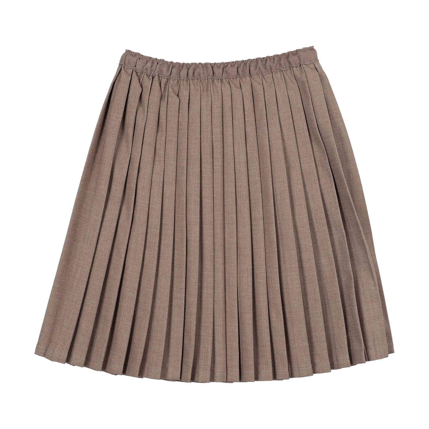 ANALOGIE OATMEAL KNIFE PLEATED SKIRT