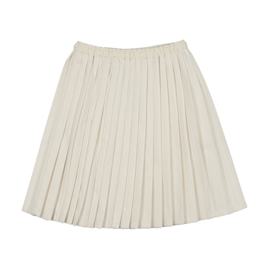 ANALOGIE CREAM KNIFE PLEATED SKIRT