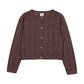 ANALOGIE VINTAGE PURPLE GIRLS CARDIGAN