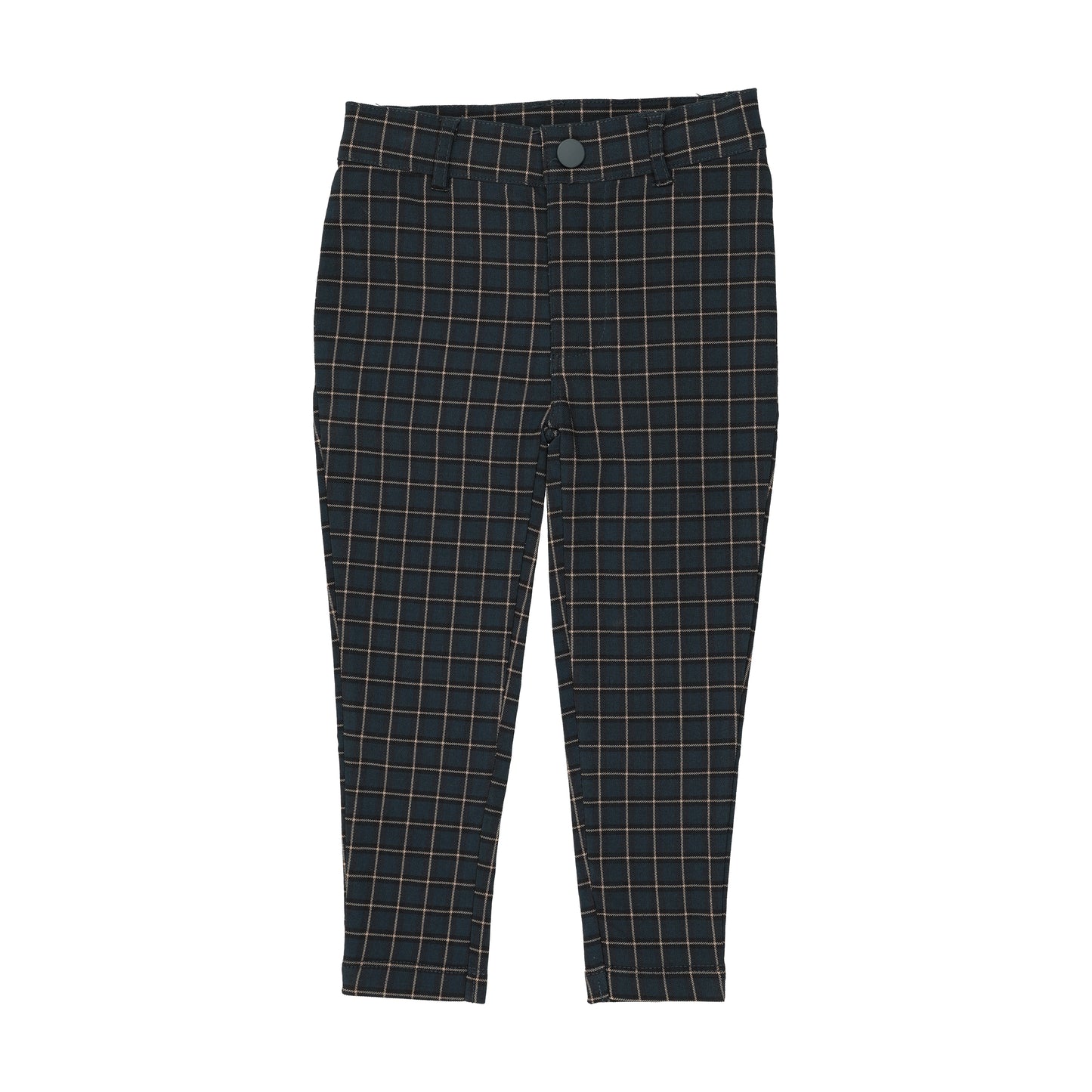 ANALOGIE TEAL/BEIGE WINDOWPANE PANTS