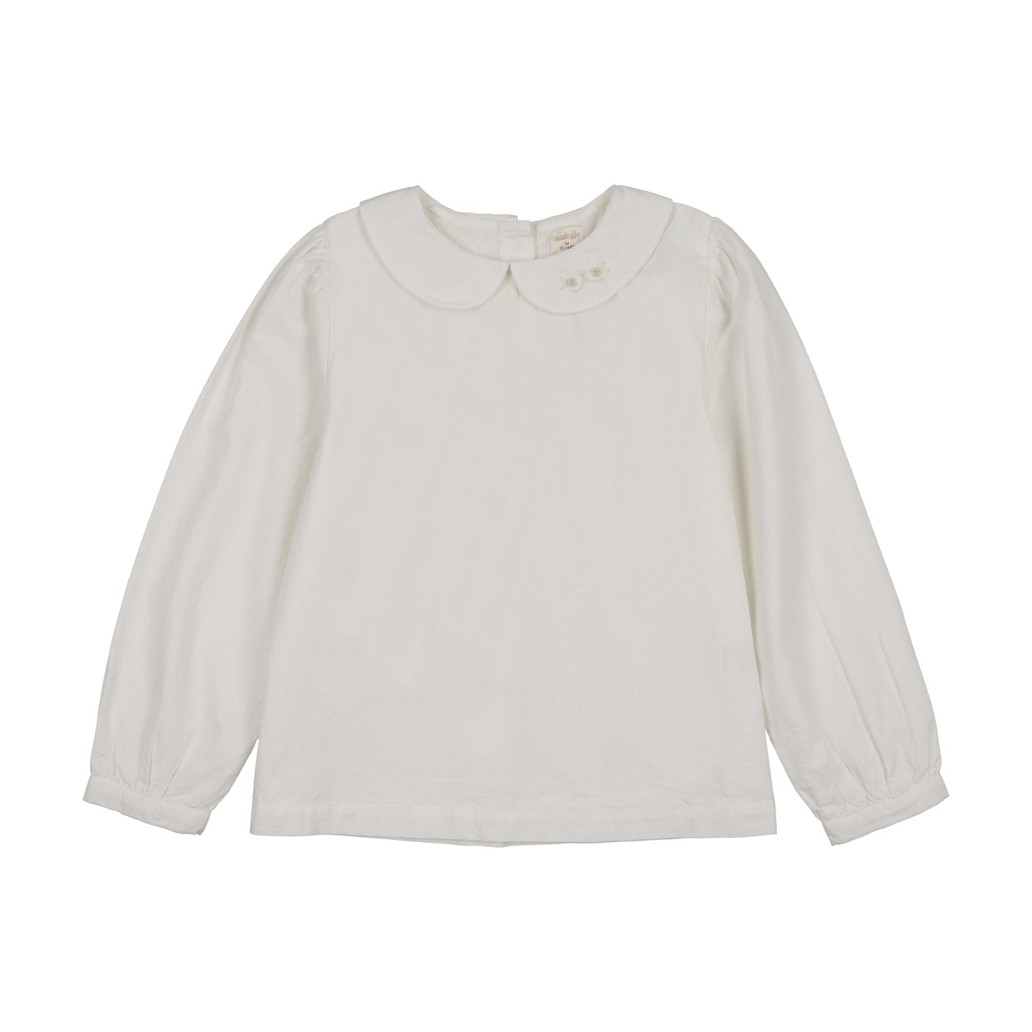 ANALOGIE CREAM/ROSE EMBROIDERED SHIRT
