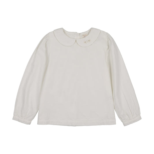 ANALOGIE CREAM/ROSE EMBROIDERED SHIRT
