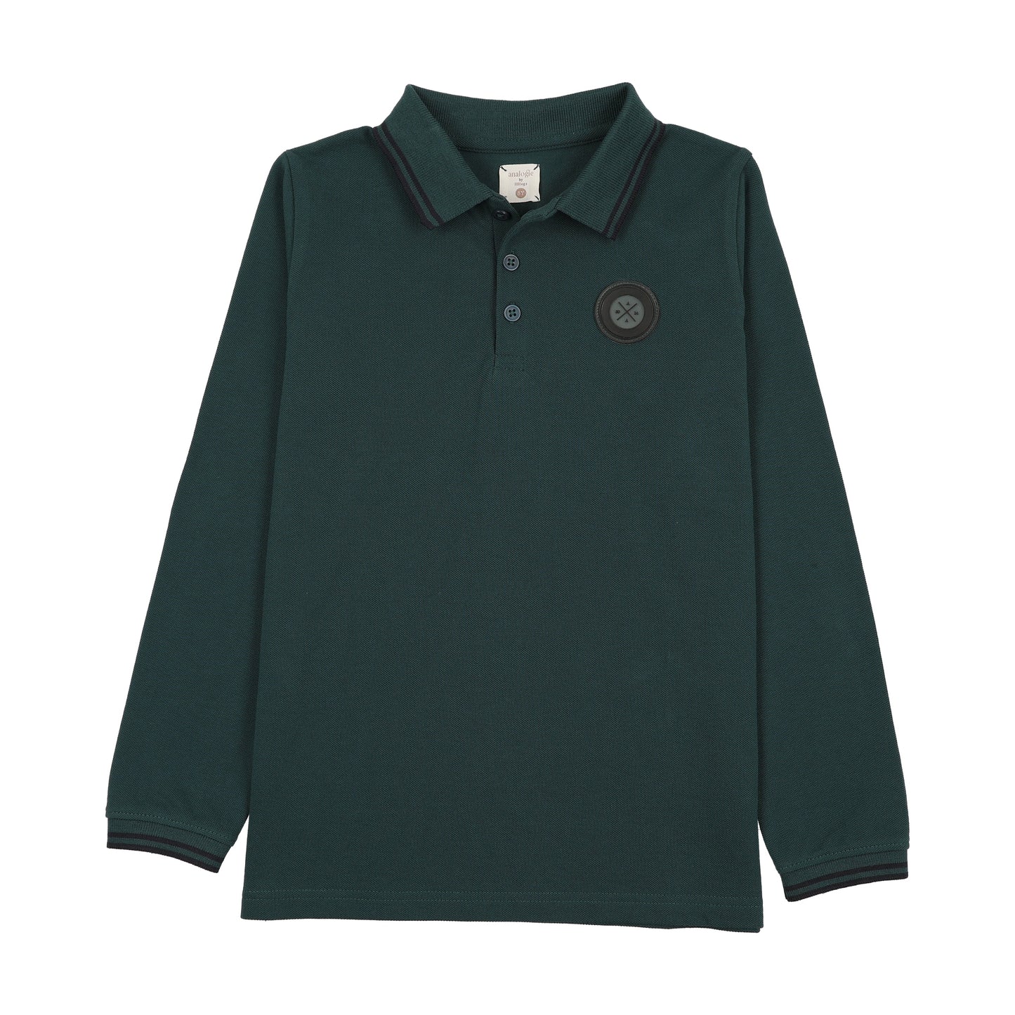 ANALOGIE DEEP TEAL DOUBLE STRIPE POLO