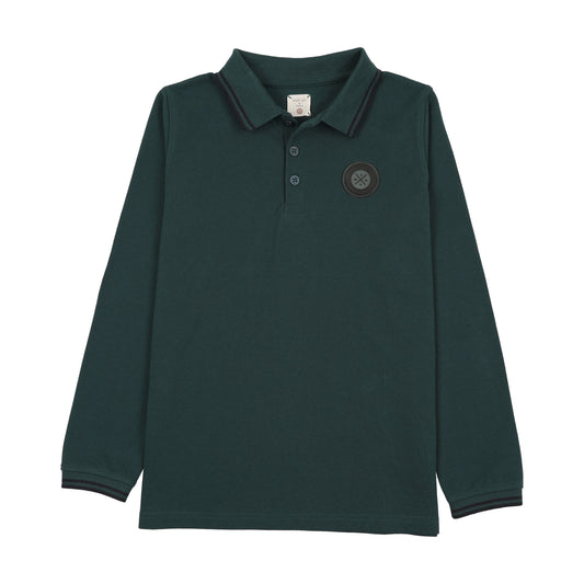 ANALOGIE DEEP TEAL DOUBLE STRIPE POLO
