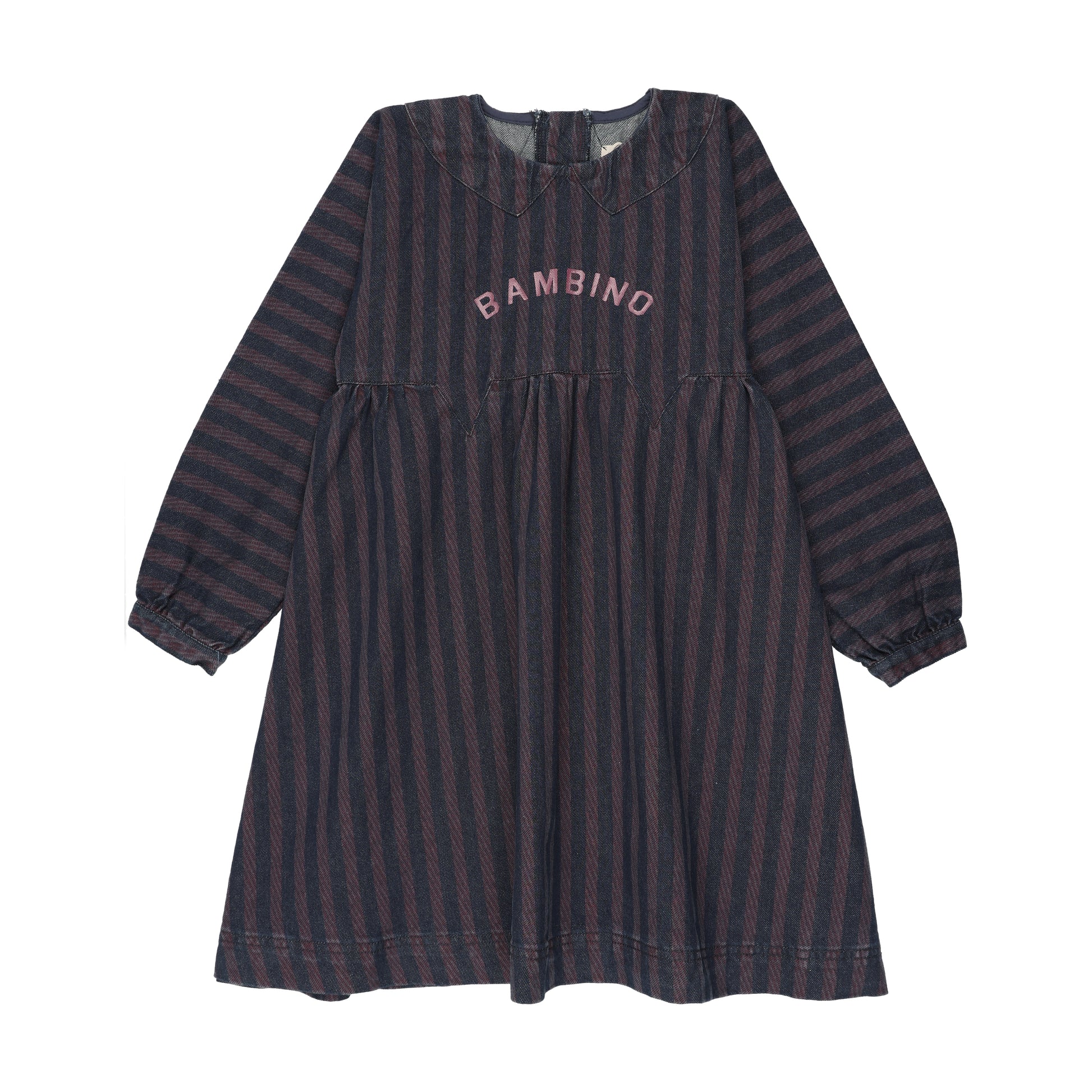 Analogie Denim/Burgundy Denim Day Dress 6 / Denim/Burgundy