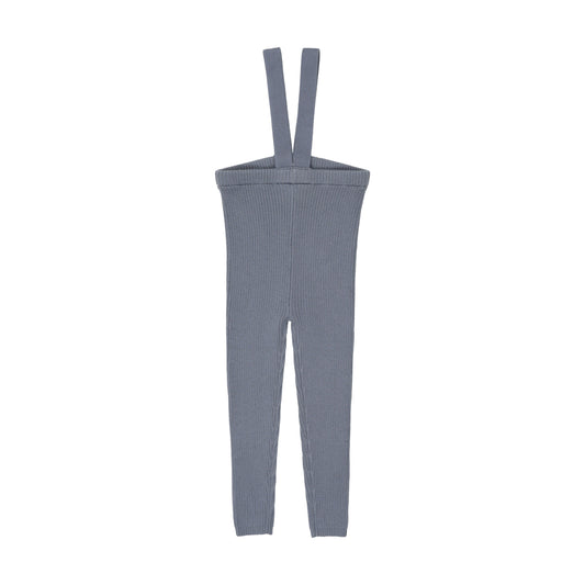 ANALOGIE  DRIED BLUE KNIT SUSPENDER LEGGINGS