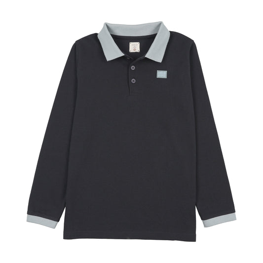 ANALOGIE NAVY CONTRAST COLLAR POLO