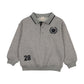 ANALOGIE GREY HEATHER FAN CLUB POLO SWEATSHIRT