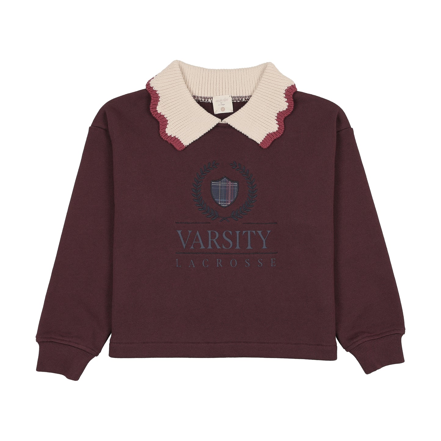 ANALOGIE PLUM/CREAM FAN CLUB GIRLS SWEATSHIRT
