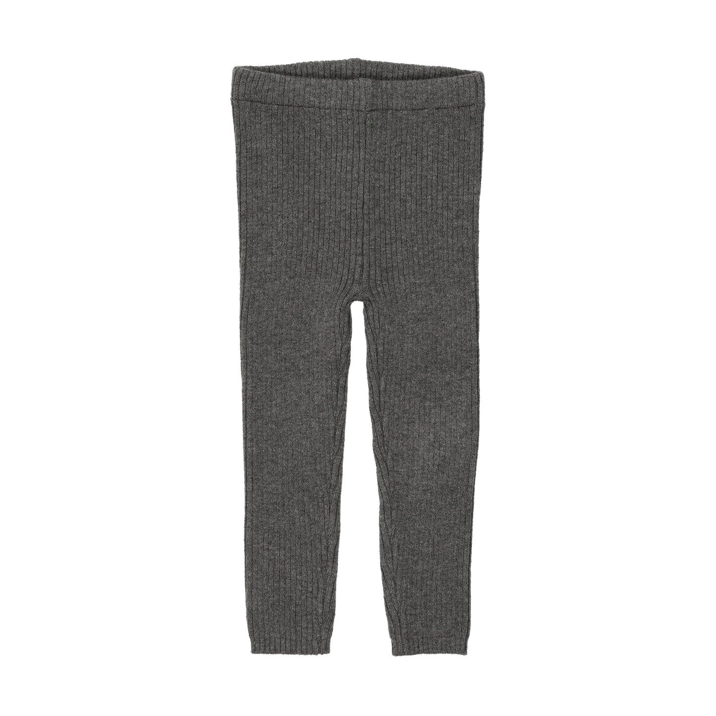 LIL LEGS MID GREY KNIT LEGGINGS